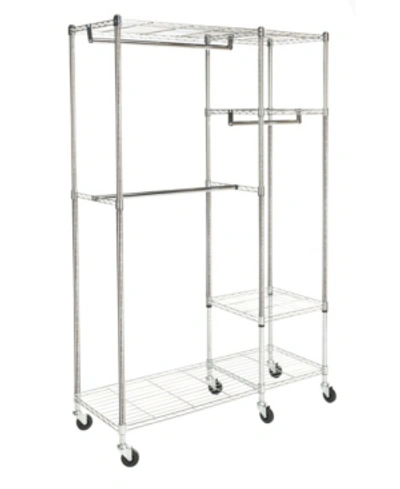 Furniture Cayla Garment Rack In Chrome