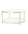 Safavieh Ivy Two-tier Round Coffee Table In Gold