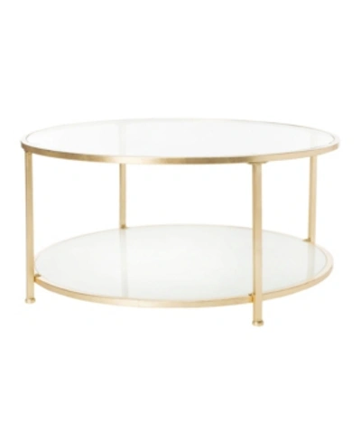 Safavieh Ivy Two-tier Round Coffee Table In Gold