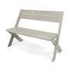 Noble House Englewood Outdoor Bench In Light Grey