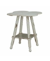 Furniture Clover Accent Table In Off-white
