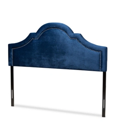 Furniture Rita Headboard - Queen In Navy Blue