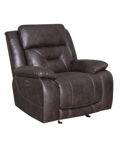 Furniture Horus Power Glider Recliner In Brown