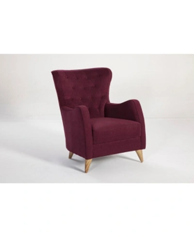 Hudson Vienza Accent Chair In Purple