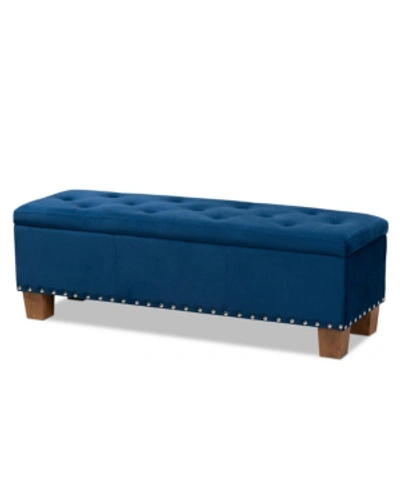 Furniture Hannah Storage Bench In Blue