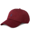 Polo Ralph Lauren Bordeaux Baseball Cap With Logo Embroidery In Cotton Man In Classic Wine