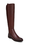 Franco Sarto Meyer Womens Wide Calf Leather Knee-high Boots In Dark Brown Leather