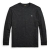 Polo Ralph Lauren Long Sleeves T-shirt In Black Marl Heather