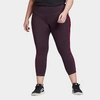 ADIDAS ORIGINALS ADIDAS WOMEN'S BELIEVE THIS 3-STRIPES CROPPED TRAINING TIGHTS (PLUS SIZE),5647120