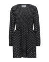 Msgm Short Dresses In Black