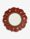 Villeroy & Boch Red Toy's Delight Bread And Butter Plate 16cm In Red