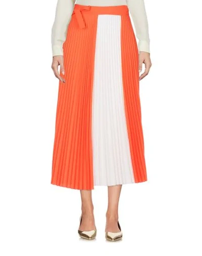 Haider Ackermann Midi Skirts In Orange