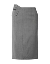 COMMISSION COMMISSION WOMAN MIDI SKIRT GREY SIZE 2 POLYESTER, WOOL, LYCRA,35450320MP 1