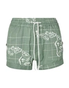 PARADISED PARADISED WOMAN BEACH SHORTS AND PANTS MILITARY GREEN SIZE S COTTON,47271748HH 3