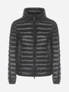 MONCLER BASANE QUILTED NYLON SHORT DOWN JACKET