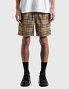 Burberry Vintage Check-printed Shorts In Beige