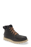 Sorel Madson Ii Moc Toe Waterproof Boot In Coal