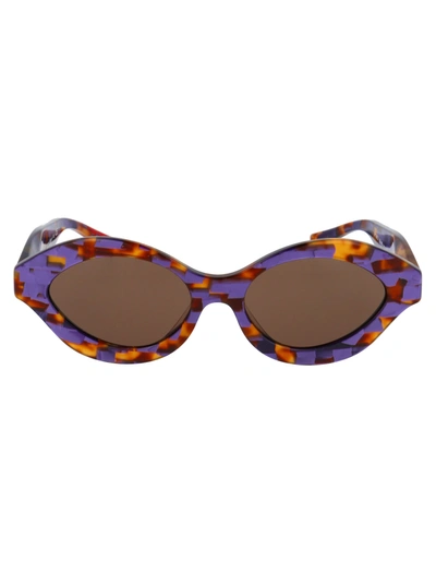 Alain Mikli N 862 Sunglasses In 002/73 Violet Spotted Tortoise