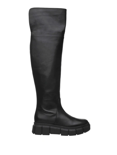 Ninalilou Black Glass Boot In Nero