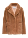 Stand Studio Notched-collar Single-breasted Jacket In Beige