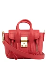 3.1 Phillip Lim Pashli Mini Shark-embossed Leather Satchel In Red