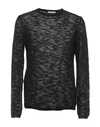 Grey Daniele Alessandrini Sweaters In Black