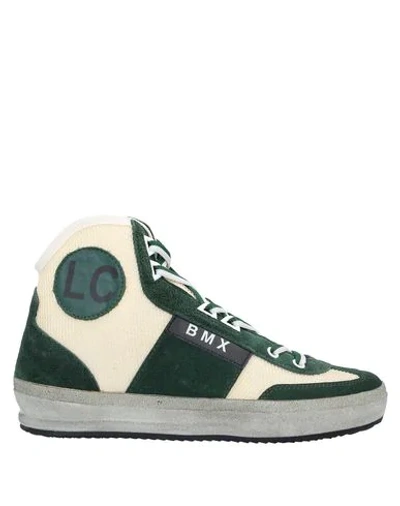 Leather Crown Sneakers In Green