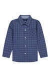 ANDY & EVAN KIDS' PLAID BUTTON-UP SHIRT,F2026588B