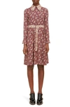 CHLOÉ LONG SLEEVE PAISLEY SILK DRESS,C20WRO71333