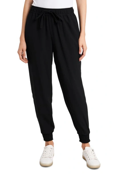 1.state Pull-on Crepe Jogger Pants In Rich Black