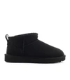 Ugg Round-headed Flat-bottomed Short Boots In Black