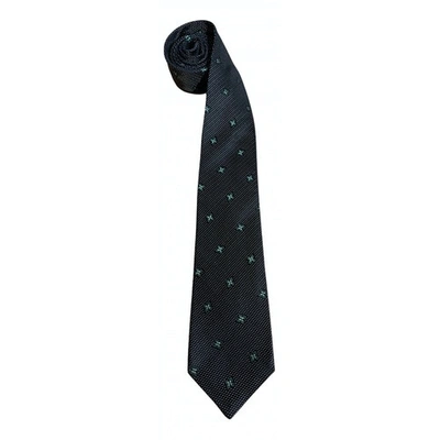 Pre-owned Kiton Silk Tie In Black