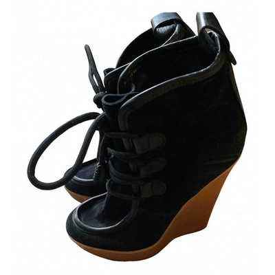 Pre-owned Dsquared2 Ankle Boots In Black