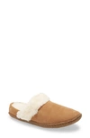 Sorel Nakiska Ii Faux Shearling Lined Slide Slipper In Camel Brown