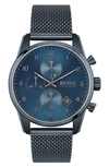 HUGO BOSS SKYMASTER CHRONOGRAPH MESH STRAP WATCH, 44MM,1513836