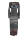 MISSONI KNITTED MULTICOLOR DRESS
