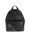 MICHAEL KORS BLACK BACKPACK WITH CHAIN