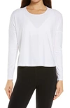 Beyond Yoga Featherweight Morning Light Pullover In White Light
