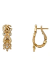 GUCCI FLORA DIAMOND & 18K GOLD EARRINGS,YBD62802100100U