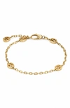 Gucci Bracelet With Interlocking G Motif In Yellow Gold In Yellow Gold