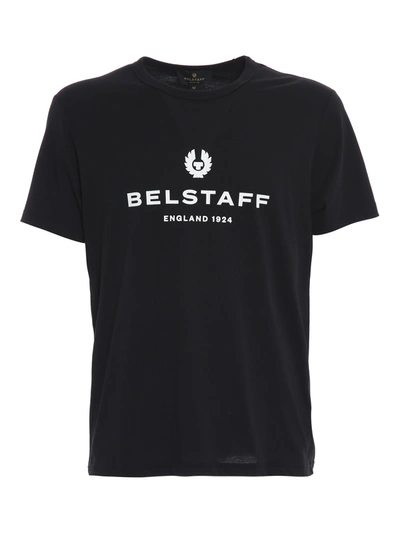 Belstaff Logo-print Cotton T-shirt In Black