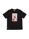 BURBERRY T-SHIRT IN BLACK WITH PRINT