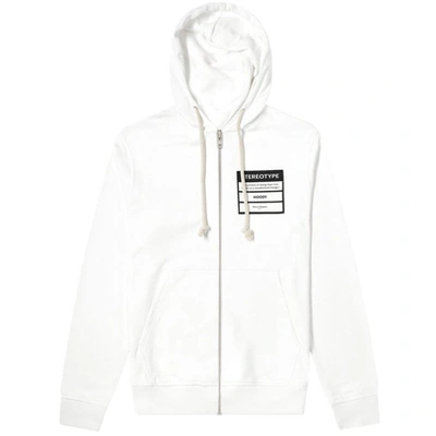 Maison Margiela 14 Stereotype Logo Hoodie In White