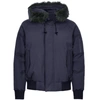 Kenzo Padded Fur Hooded Parka Jacket In Navy