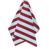 La Doublej Stripe-print Dish Towel In Riga Bordeaux - Azzurro