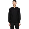 BURBERRY BLACK PIQUÉ LONG SLEEVE POLO