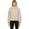 YVES SALOMON BEIGE WOOL SHIRT JACKET