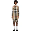 BURBERRY BEIGE CHECK CAMDEN TRENCH COAT