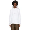 BURBERRY BURBERRY WHITE OVERSIZED AURORE HOODIE