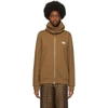 BURBERRY BROWN FRENCH TERRY SNOOD HOODIE